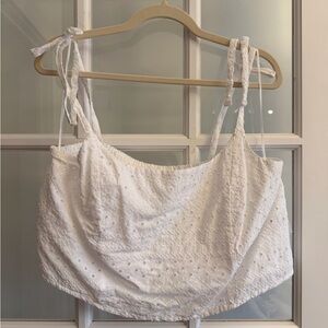 Old Navy White Eyelet Top